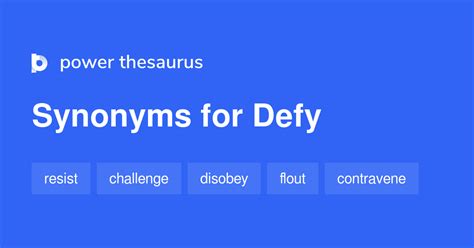 defy synonym